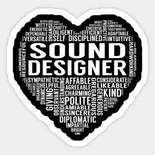 Sound Designer Heart Sticker